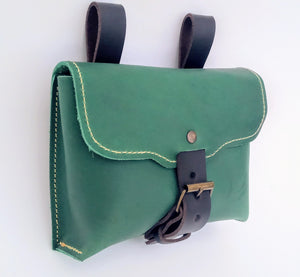 Belt pouch with buckle closure