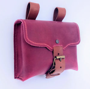 Belt pouch with buckle closure